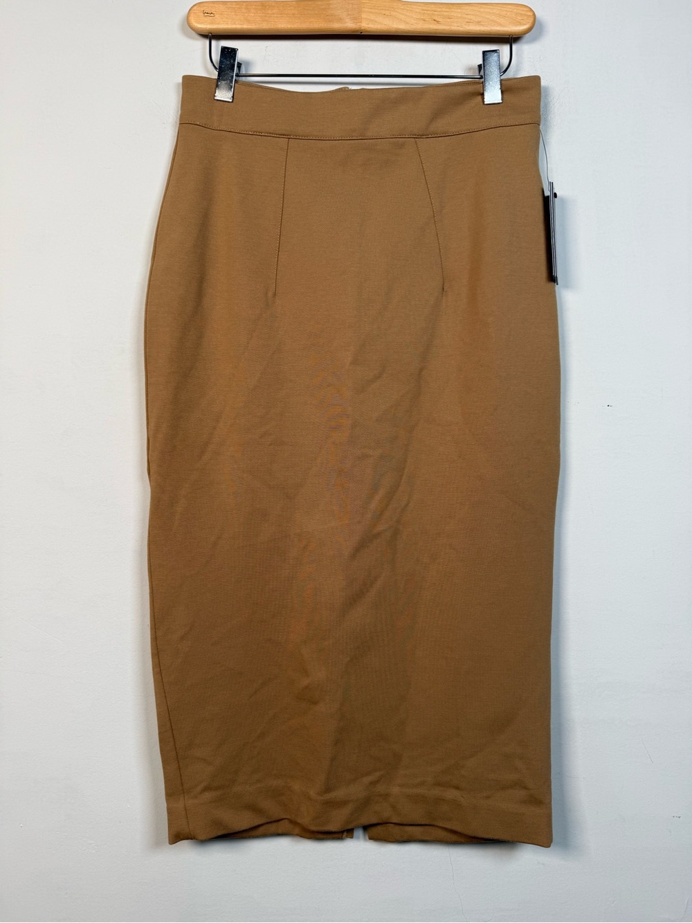 Tommy Hilfiger THFLEX High Waist Midi Pencil Skirt Tigers Eye 4 NWT